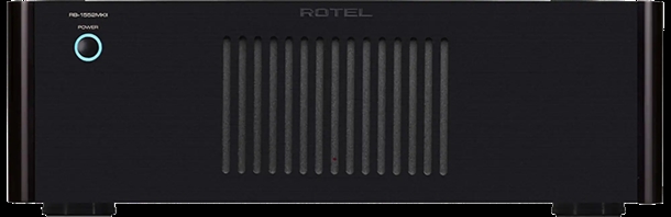 Rotel RB-1552 MKII Sort 2-kanals effektforstærker Forside/front