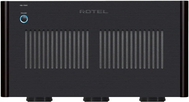Rotel RB-1590 Sort 2-kanals effektforstærker Forside/front