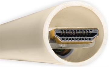 Supra 8K HDR HDMI eARC kabel 1 meter inde i et rør
